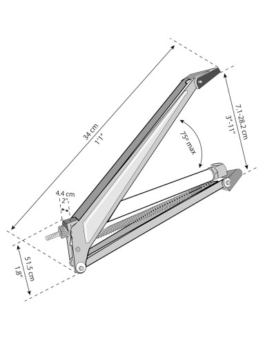 Abridor Automático de Ventana Rion Canopia 39.9x6.9x5.1cm