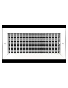 Difusor de Aire Ajustable HVAC Blanco 14x6 Pared Techo