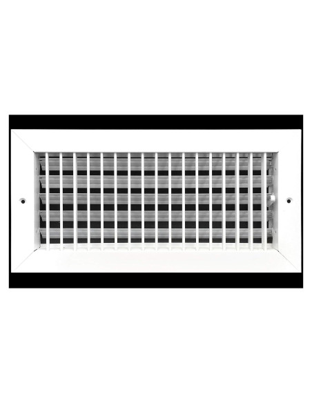 Difusor de Aire Ajustable HVAC Blanco 14x6 Pared Techo