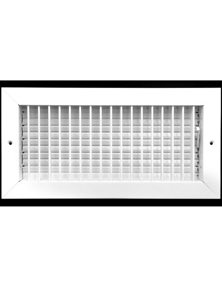 Difusor de Aire Ajustable HVAC Blanco 14x6 Pared Techo