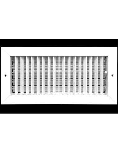 Difusor de Aire Ajustable HVAC Blanco 14x6 Pared Techo