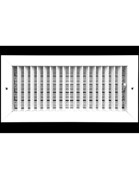 Difusor de Aire Ajustable HVAC Blanco 14x6 Pared Techo