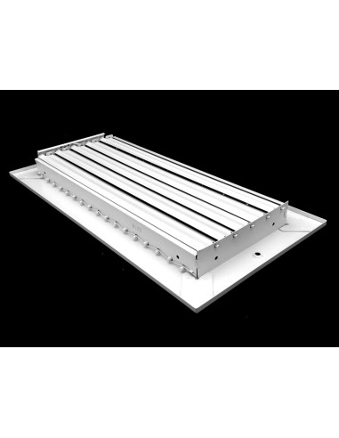 Difusor de Aire Ajustable HVAC Blanco 14x6 Pared Techo