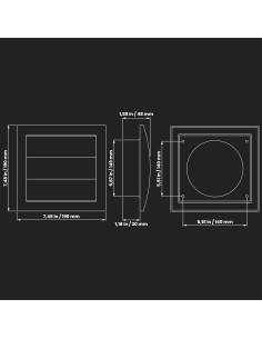 Campana de Escape 6 Pulgadas Repa Market Blanca con Pantalla 2