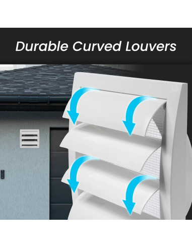 Campana de Escape 6 Pulgadas Repa Market Blanca con Pantalla