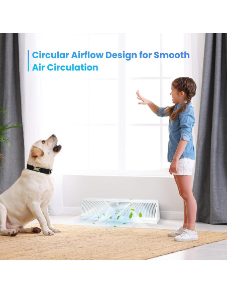 Difusor de Ventilación Aremae 18" Blanco Ajustable HVAC