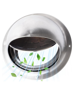 Cubierta de Ventilación de Secadora Matework 6" Acero Inoxidable