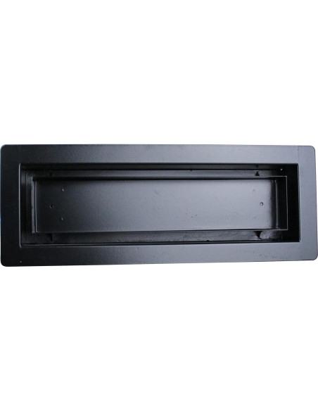 Registro de Piso Ventilación Moderna Zion 25.4x7.6cm Negro