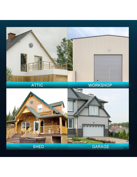 Rejillas de Soffit de Acero Inoxidable HG Power 15.24 cm, Paquete de 2