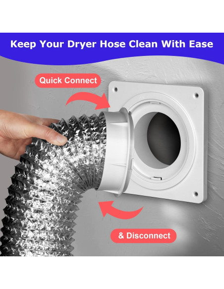 Kit Conector Ventilación Secadora Senshare 4" Rápido 7x7cm Kit Conector Ventilación Secadora Senshare 4" Rápido 7x7cm