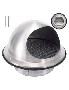 Cubierta de Ventilación de Secadora Cididu 6" Acero Inoxidable