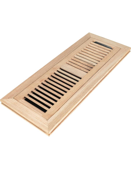 Registro de Piso Empotrado de Roble Blanco 42.4x17.2 cm