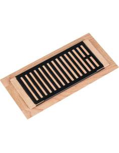 Registro de Piso de Madera de Roble Blanco Qirui 10x25 cm 2