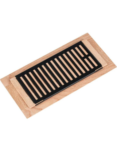 Registro de Piso de Madera de Roble Blanco Qirui 10x25 cm