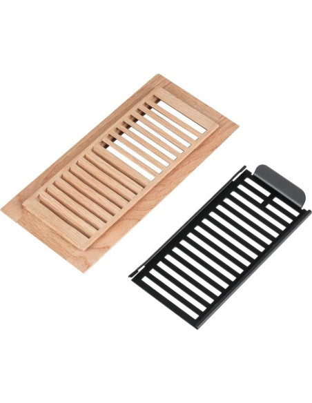 Registro de Piso de Madera de Roble Blanco Qirui 10x25 cm