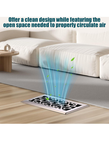 10 Rejillas de Piso de Acero Carbono Ajustables 25.4x10 cm