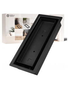 Rejilla de Piso 10x25 cm Supply Depot Negra de Acero Inoxidable