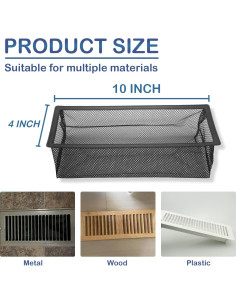 Trampa de Malla para Registro de Piso YANWEN 4x10" 6 Paquetes 2