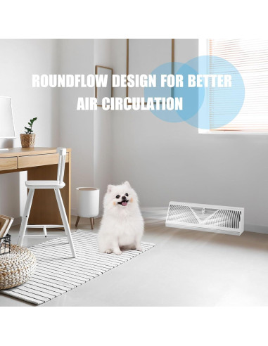 Rejillas de Registro de Zócalo 4 Pcs Yaocom 15" Ajustables