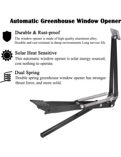 Abridor de Ventana Automático Solar PATIOHZ Doble Resorte 0.44kg 2