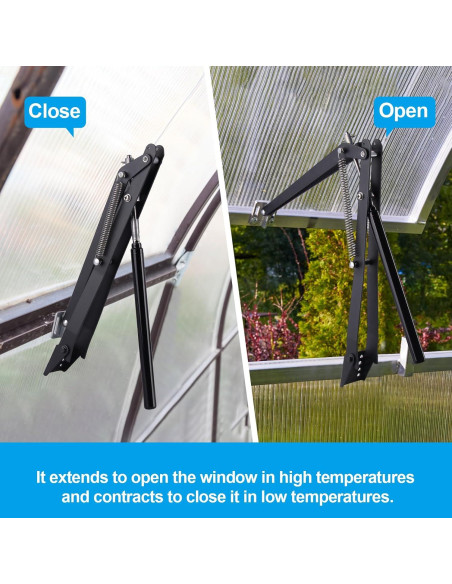 Abridor Automático de Ventanas para Invernaderos Upstartech 0.44 kg