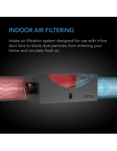 Caja de Filtro Inline AC Infinity 20.3 cm con Filtro MERV 2