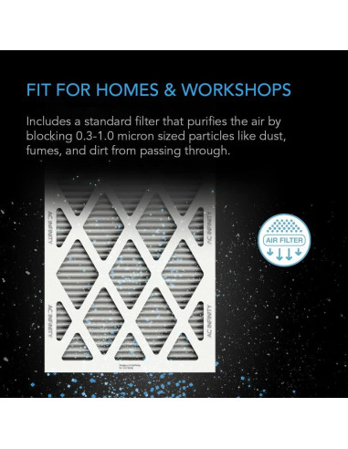 Caja de Filtro Inline AC Infinity 20.3 cm con Filtro MERV