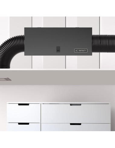 Caja de Filtro Inline AC Infinity 20.3 cm con Filtro MERV