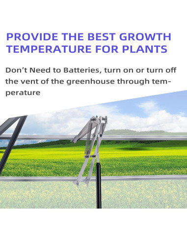 Abridor Automático de Ventana de Invernadero KOXXUD 15 kg