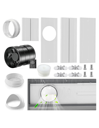 Kit de Ventilación para Ventana Insputer con Ventilador 6"