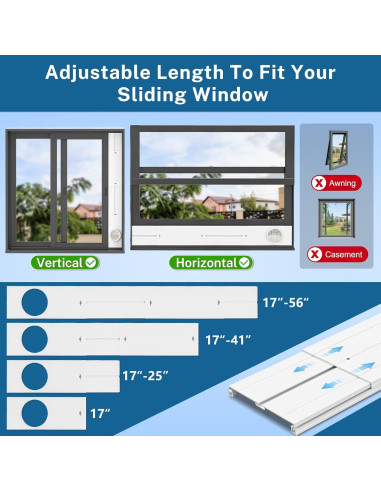Kit de Ventilación para Ventana Insputer con Ventilador 6"