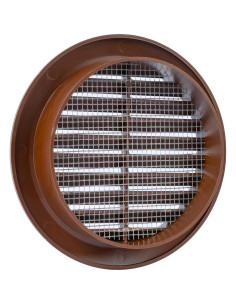 Rejillas de Ventilación Redondas 10.16 cm Marrón - Paquete de 5 2