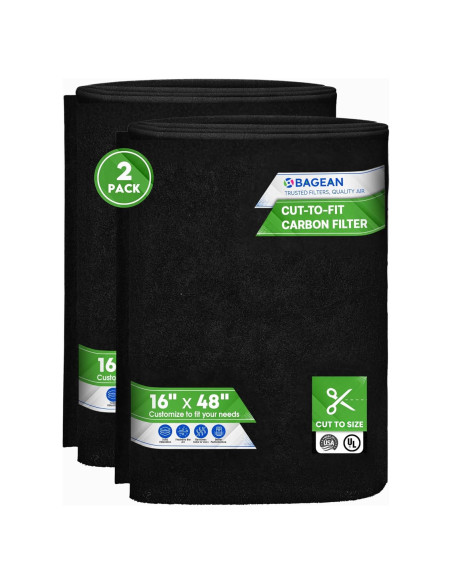 Filtro de Carbono Activado Bagean 121.9 x 40.6 cm - Paquete de 2