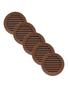 Cubiertas de Ventilación Soffit 10.16 cm Marrón - Paquete de 5