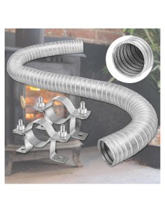 Kit de Aire Exterior Zonon para Estufas de Pellets 2" x 152.4 cm