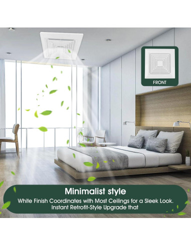 Cubierta de Ventilador de Extractor TIHCXNY 9x9 cm 3 Piezas