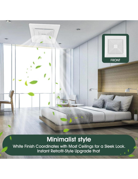 Cubierta de Ventilador de Extractor TIHCXNY 9x9 cm 3 Piezas