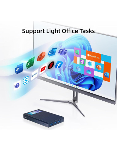 MeLE PC Mini Quieter3Q N5105 8GB 256GB Sin Ventilador