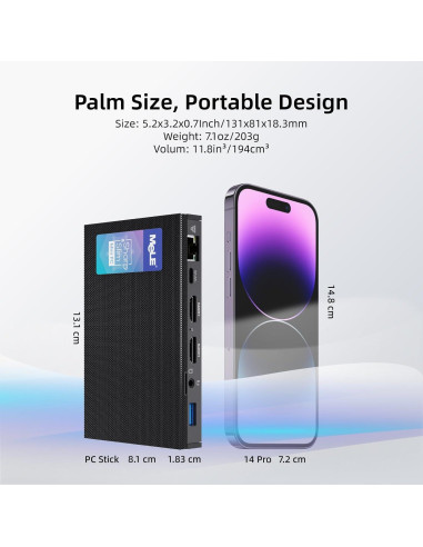 MeLE PC Mini Quieter3Q N5105 8GB 256GB Sin Ventilador