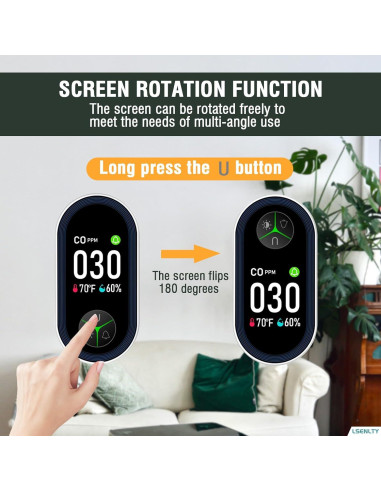 Detector de Monóxido de Carbono Enchufable LSENLTY 2 Piezas