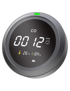 Detector de Monóxido de Carbono Protmex PTH-12 3 en 1