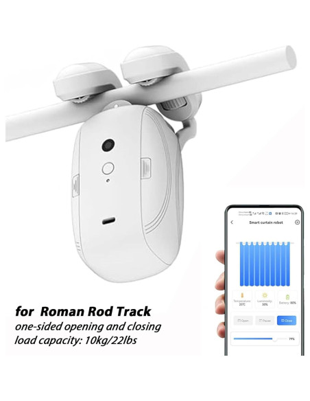 Abridor de Cortinas Automático WQV para Rieles Romanos 10kg