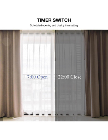 Abridor de Cortinas Automático WQV para Rieles Romanos 10kg