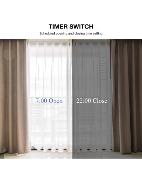 Abridor de Cortinas Automático WQV para Rieles Romanos 10kg