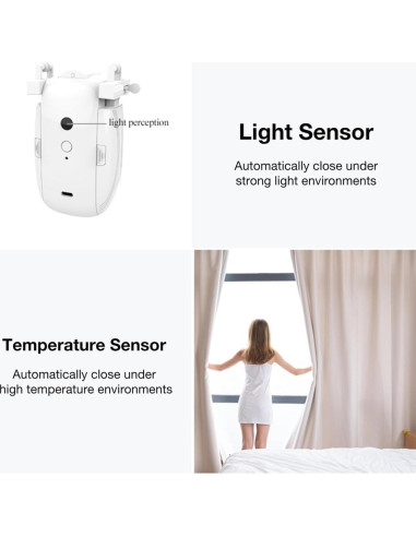 Abridor de Cortinas Automático WQV para Rieles Romanos 10kg