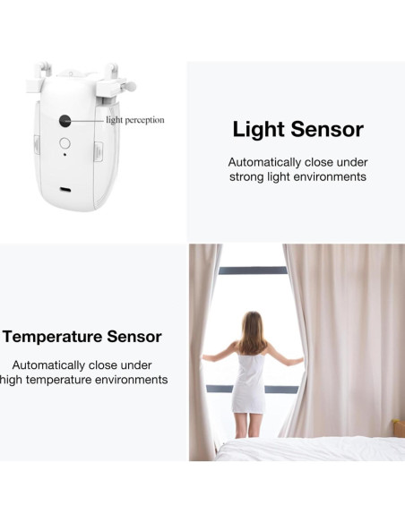 Abridor de Cortinas Automático WQV para Rieles Romanos 10kg