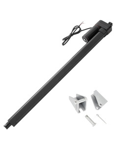 Actuador Lineal 12V JQDML 1000mm 3000N IP65 con Soportes