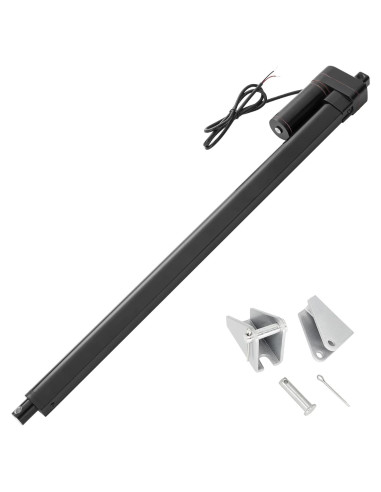 Actuador Lineal 12V JQDML 1000mm 3000N IP65 con Soportes