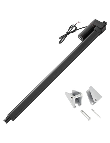 Actuador Lineal 12V JQDML 1000mm 3000N IP65 con Soportes