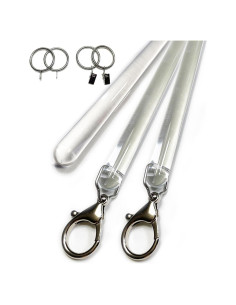 Varilla de Tirar Cortinas Acrílica Transparente OooWow 116.84 cm